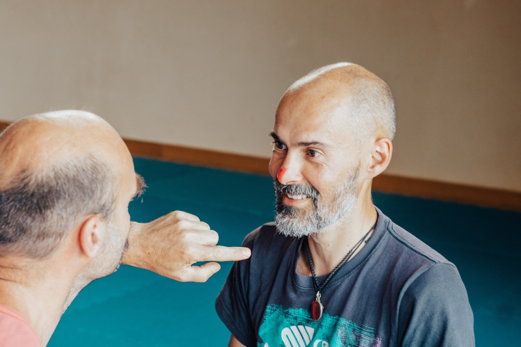 Alessandro Ismaele durante un cerchio di Playfight