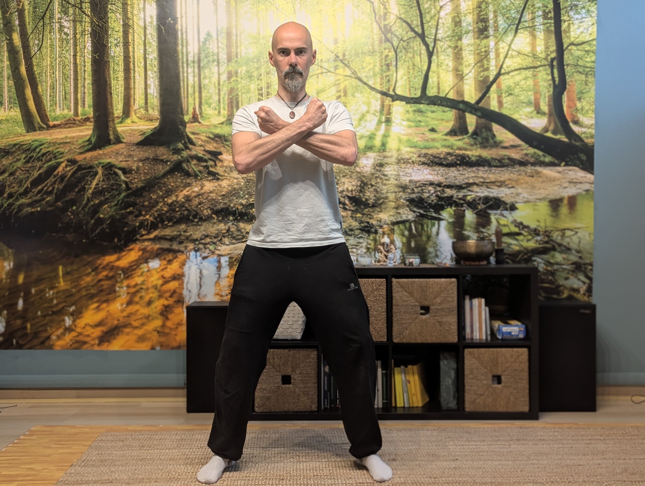 Alessandro Ismaele in una posizione del Training Evolutivo